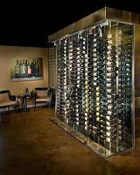 Custom Wine Cellar Racking Contemporary Wine Cellar Home Wine Cellars Glass Wine Cellar
