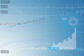 Stock Exchange Chart Background Stock Image Royalty Free