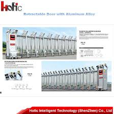 The corner doors are made with metal louvres, while the centre doors have them in a. China Electric Automatic Stainless Steel Sliding Folding Door Gate China Retractable Gate Folding Doors