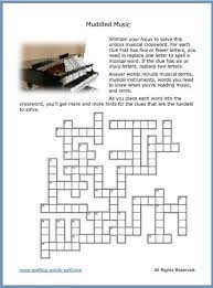 65 plays  scores jun 03 21 bernie73: Fun Free Music Crossword Puzzles