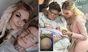 Transgender man stops testosterone to get pregnant with a sperm donor after  his partner discovered she couldn't have children