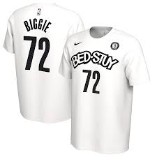 Jerseys icon represent brooklyn wearing the team's true colors with the nike icon jersey. Men S Brooklyn Nets Nike White 2019 20 City Edition Biggie Name Number T Shirt