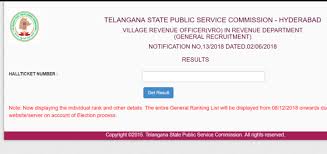 Telangana Vro Meritlist Results Released At Tspsc