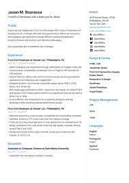 Apr 19, 2021 · no matter who you are, with help from our resume examples, you'll discover guidelines for writing a resume that can land you work in 2021. Front End Developer Resume Example Guide Jofibo