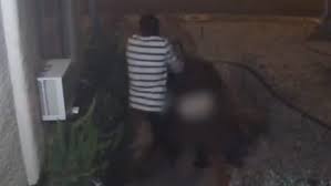 Woman's beating, kidnapping captured on security cam outside Las Vegas home