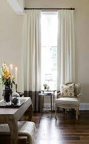 Pleated Linen Drapes Inverted Pleats Two Tone Curtains Color Block Curtains Linen Curtain Panels Colorblock Drapes Color Block Curtains Home Interior Design