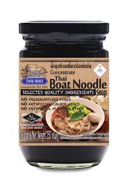 Traditional thai food and the original boat noodle. Boat Noodle Sauce Jar Kuaytiaw Ruea Authentic Thai Boat Noodle Stock Thai Roots Market