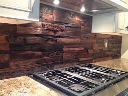 Here, things to keep in mind when going for wood on the wall. Reclaimed Wood Backsplash Capozzi Flooring Facebook