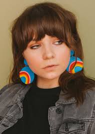 Blue Rainbow Earrings