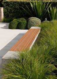 Bilder Landschaft Gartengestaltung Beton Holz Sitzbank Ziergraser Buchsbaum Kug Bilder Landschaft Gartengestal Gartengestaltung Gartengestaltung Bilder Garten