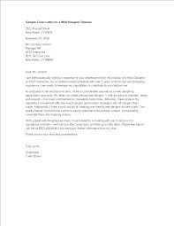 Web Designer Cover Letter Templates At Allbusinesstemplates Com