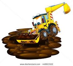 Cartoon Yellow Digger Stock Images Royalty Free Images Vectors Cartoon Car Cartoon Royalty Free Images