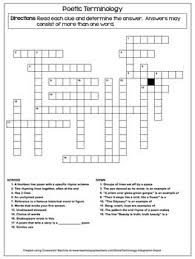 English Language Arts Vocabulary Crossword Puzzles Language Arts Vocabulary Teaching High School English High School Literature