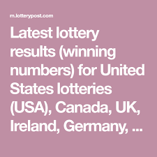 Latest Lottery Results Winning Numbers For United States Lotteries Usa Canada Uk Ireland Germany Italy Lottery Results Lottery Latest Lottery Results