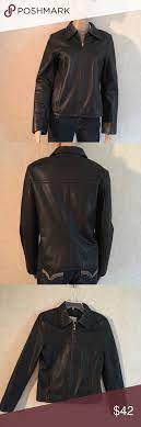 Hennes Collection Black Leather Jacket Size 8 Leather Jacket Leather Jacket Brands Black Leather Jacket