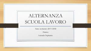 Relazione Alternanza Scuola Lavoro Ppt Scaricare