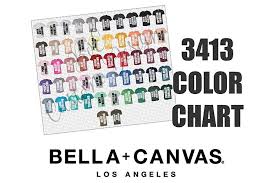 Bella 3413 Unisex Triblend T Shirt Color Chart