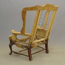 The purpose of the wings was to shield the occupant of the chair from drafts. Sold Price Queen Anne Style Wing Chair Frame January 2 0119 10 00 Am Est