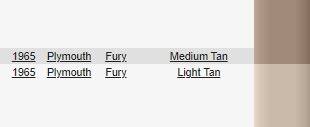 Image result for Light Tan 1965 Fury