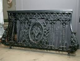 French Cast Iron Balcony Console Iron Balcony Steel Frame Doors Iron Railing