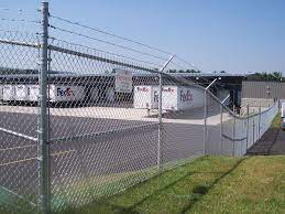 The fence is made of steel poles and chain link fabric which is. Chain Link Round Hill Fence