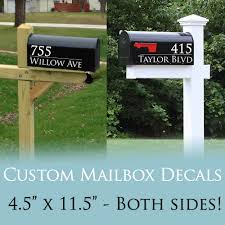 20 font good for house number. 3 X Customized Mailbox Address Decals House Number Stickers For Mailboxes New Home Gift Door Plates Aliexpress