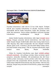 Faedah kokurikulum by osman hj mohamed 3440 views. Faedah Menyertai Aktiviti Kokurikulum