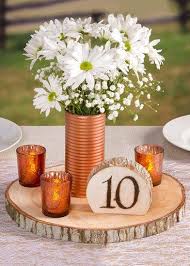 Natural Round Wood Slab Diy Rustic Centerpieces Afloral Com Rustic Centerpieces Diy Wedding Centerpieces Diy Wedding Table Centerpieces