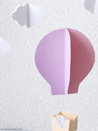 Diy 3d Hot Air Balloon Heissluftballon Heissluftballon Basteln
