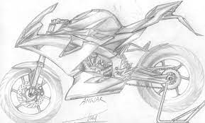 Contoh gambar mewarnai sketsa gambar pemandangan. Gambar Sketsa Motor Sport