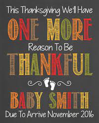 Check spelling or type a new query. Thanksgiving Pregnancy Announcement