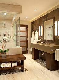 Fluffy white towels are everything. How To Turn Your Bathroom Into A Spa Experience Contemporary Master Bathroom Bathroom Design Trends Dream Bathrooms