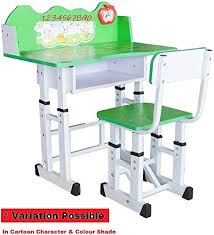 Trugood Kid S Wooden Learning Activity Study Table And Chair Set Green Study Table And Chair Study Table Desk And Chair Set