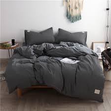 These items are breathable and do. Dark Grey Bedding Set Luxury Cotton 3 4pcs Family Set Include Bed Sheet Duvet Cover Pillowcase Room Decoration Bedspread Soft Bedding Sets Aliexpress