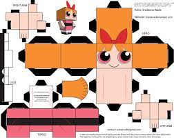 Powerpuff Girl3 By Sheeeva On Deviantart Papercraft Printable Paper Toy Disney Paper Toys Template