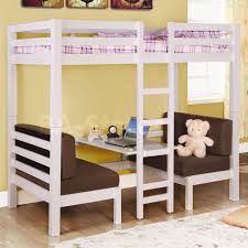 Stunning bed frame single bed bunk bed trundle bed sofa bed option bedroom black. Bunk Bed With Table Underneath Ideas On Foter