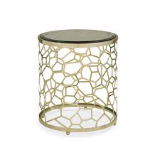 Osten Gold Metal Side Table End Tables Side Table Metal Side Table