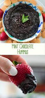 Mint Chocolate Hummus Recipe Chocolate Hummus Dessert Hummus Recipe Mint Desserts
