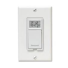 Honeywell Econo Switch 7 Day Programmable Timer Switch For Lights And Motors Rpls730b1000 U At The Home Depot En Light Switch Timer Lights Timer Light Switch