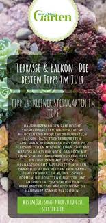 Terrasse Und Balkon Die Besten Tipps Im Juli Steingarten Garten Terrasse Pflanzen