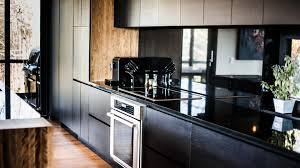 black ash wood kitchen cabinets