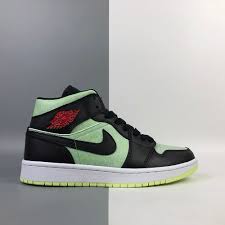 Air Jordan 1 Mid Se Black Chile Red Barely Volt For Sale Pochta
