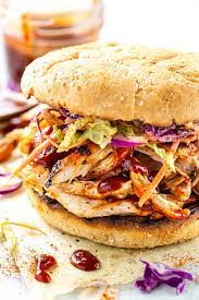 These pair fantastically with creamy sriracha coleslaw and sweet potato fries! Bbq Chicken Sandwiches With Coleslaw Jessica Gavin
