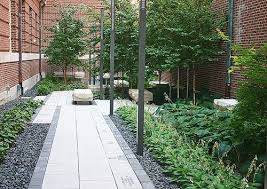 Uiuc Lincoln Hall Courtyard Landscape Design Modern Landscaping Courtyard Plants