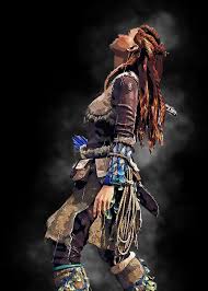 The player uses ranged weapons, a spear, and stealth to combat mechanical creatures and other enemy forces. Aloy Game Horizon Zero Dawn 2 Gunawan Rb