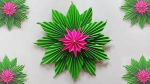 Contoh hiasan dinding dari kertas lipat; Simple Ideas Wall Decoration Of Paper Ide Hiasan Dinding Dari Kertas Handmade Flowers Paper Paper Flowers Craft Flower Diy Crafts