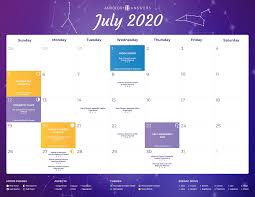 It starts on june 22 and ends on july 22. Astrology Calendar July 2020 Astrologyanswers Com