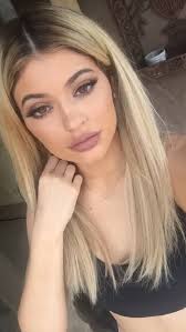 Natural Lace Handmade Long Straight Light Blonde Celebrity Full Womens Hair Wig Kylie Makeup Kylie Jenner Makeup Jenner Makeup