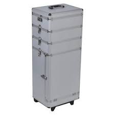 Trolley Maquillage Beaute Valise Cosmetique Coiffure 5 En 1 Argente Aluminium Beaute Maquillage Cosmetique Maquillage