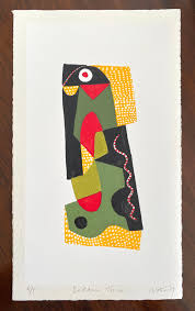 Jeremy Annear Limited Edition Silk Screen Print Dream Time 29cm X 17cm Unframed Silk Screen Printing Screen Printing Abstract Artists